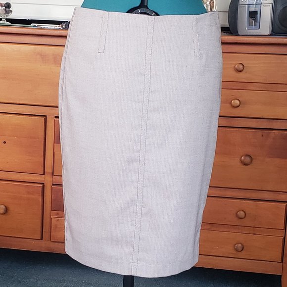 JNY Stretch Easycare Pencil Skirt Tan - Picture 1 of 3